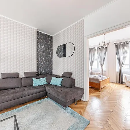 Apartament Designer Boho Loft 2ba 2br Ac Balcony Budapesta