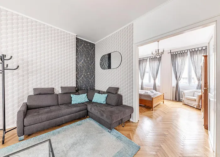 Apartament Designer Boho Loft 2ba 2br Ac Balcony Budapesta